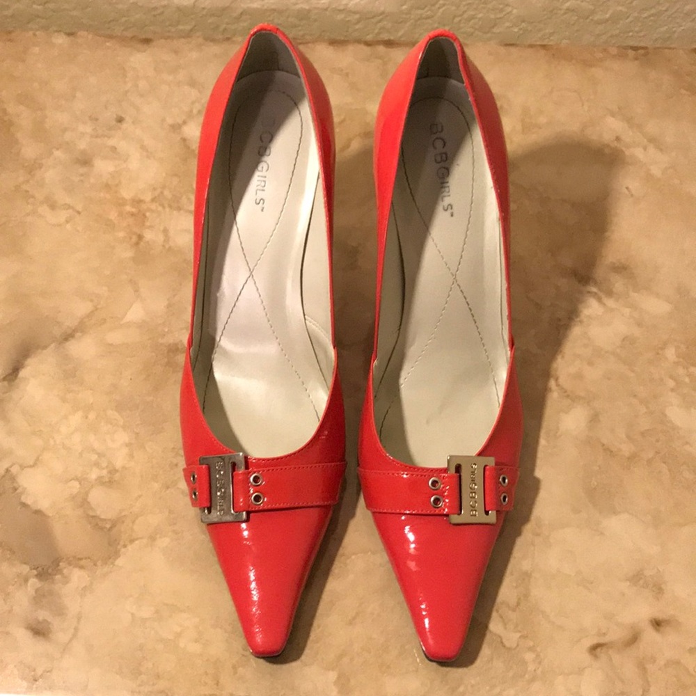 Heels by BCBGirls in coral.  Size 9.